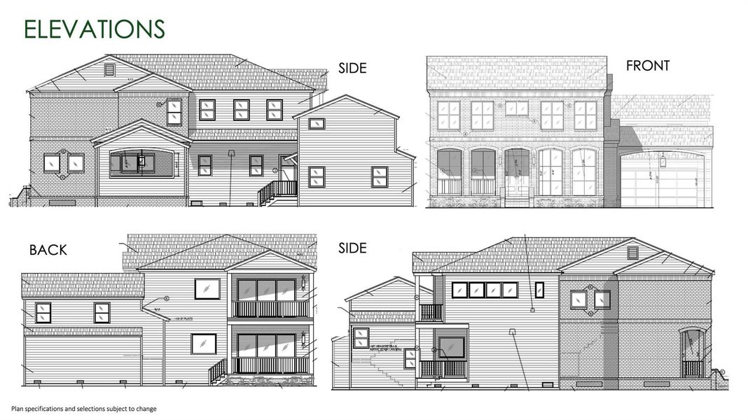 Exterior rendering of this home design in , Houston, TX (Image 6).