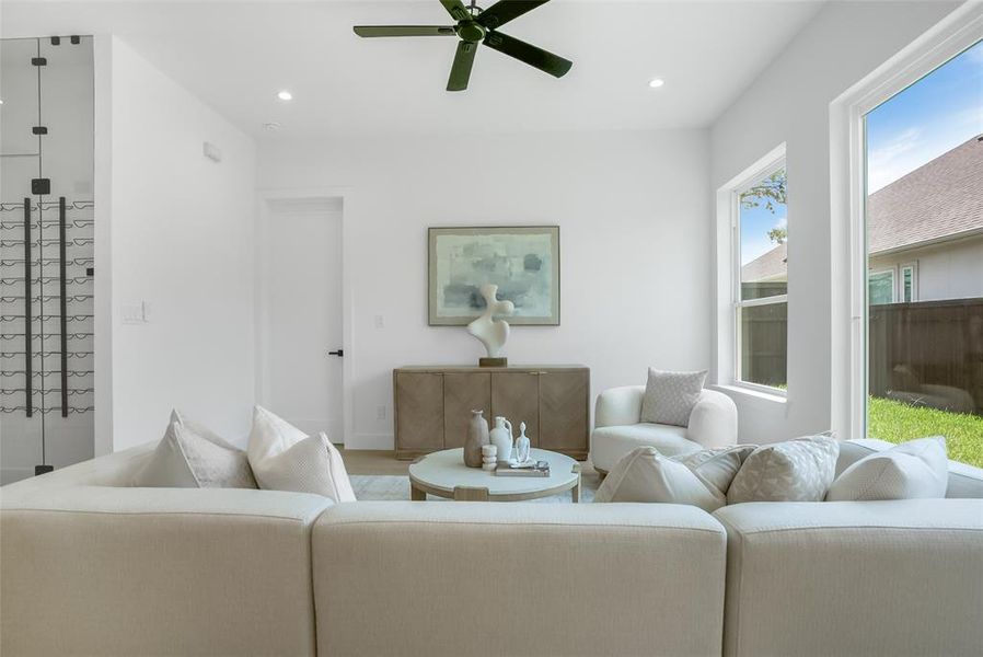 Furnished interior view inside a new home in , Dallas (Image 8). Furnished interior view inside a new home in , Dallas (Image 8).