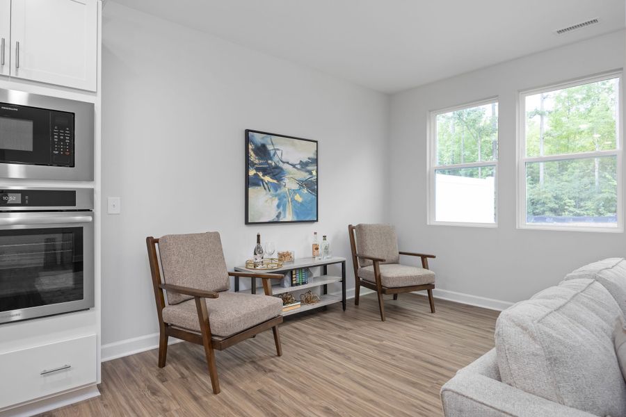 Representative furnished interior of a home built from the The Warren by Davidson Homes LLC in Gregory Village Townhomes, Lillington (Image 8).