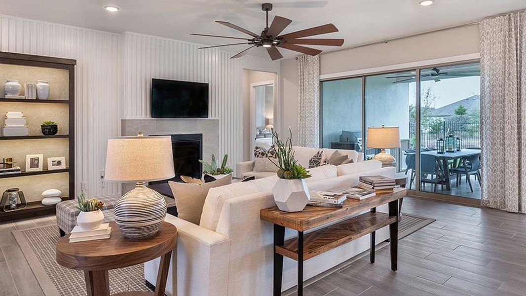 Representative furnished interior of a home built from the Calabash by Taylor Morrison in Easton Park 60s, Austin (Image 11).