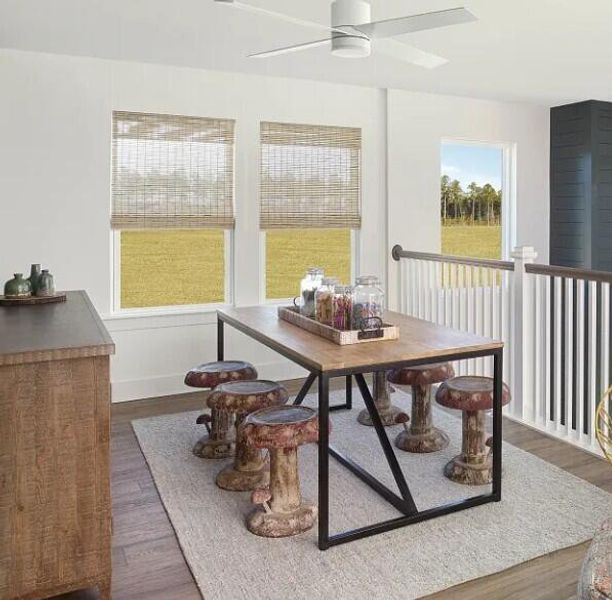 Furnished interior view inside a new home in Tea Farm: Presidents Series, Ravenel (Image 11).