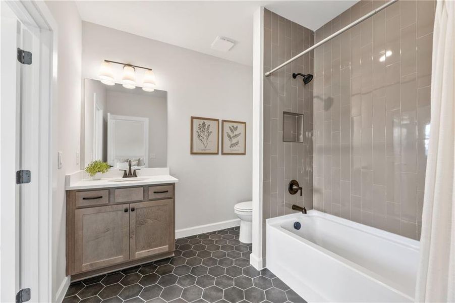 Furnished interior view inside a new home in The Tillery, Marietta (Image 13).