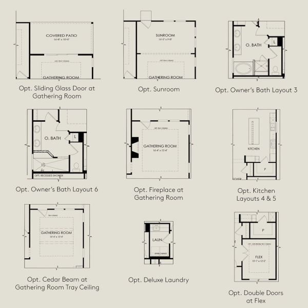 2D floor plan layout for the Mainstay with Loft by Del Webb in Del Webb Sonoma Verde, Rockwall, TX (Image 3).