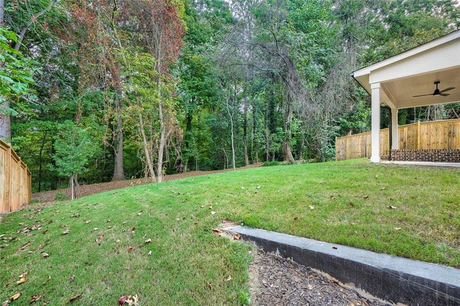 Exterior details and patio area of a home in , Atlanta (Image 36).