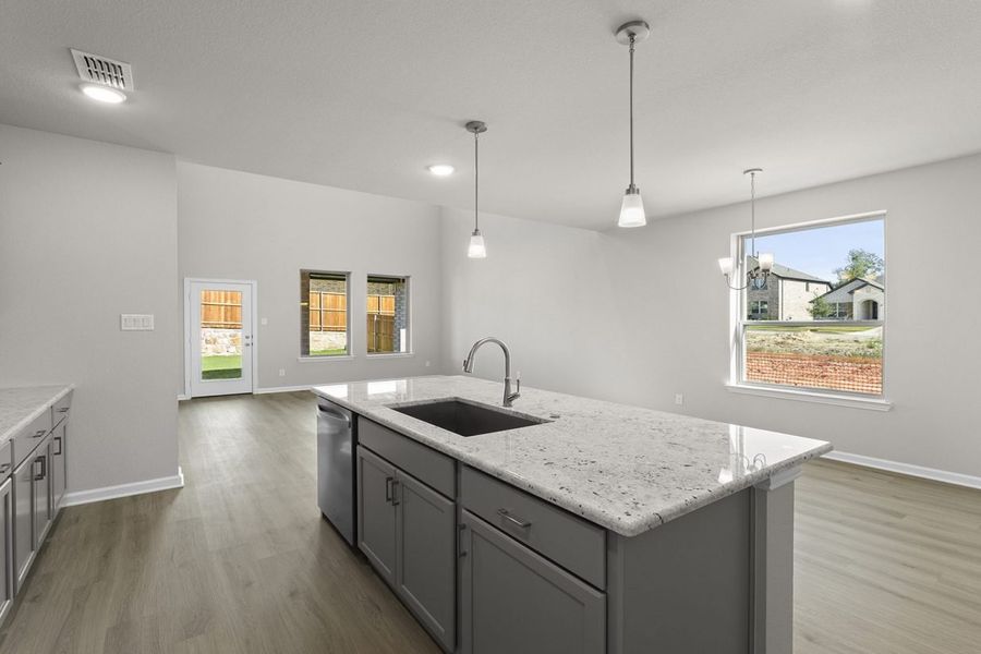 Representative furnished interior of a home built from the Cedar Sorella 40s by Brohn Homes in Sorella, Tomball (Image 8).