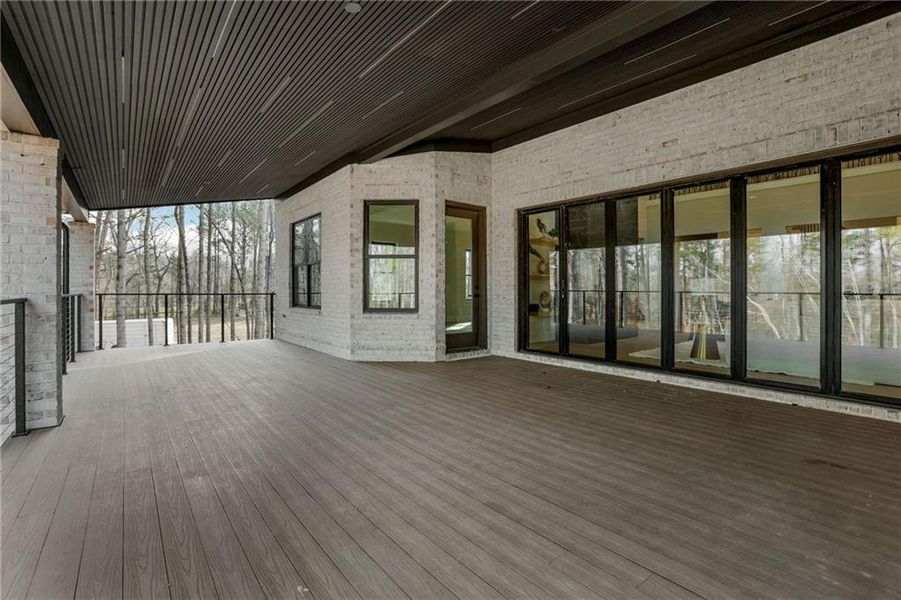Exterior details and patio area of a home in , Milton (Image 40).