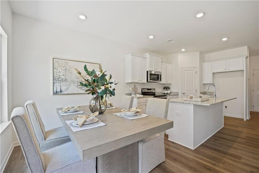 Furnished interior view inside a new home in Old Salem Crossing, Conyers (Image 24).