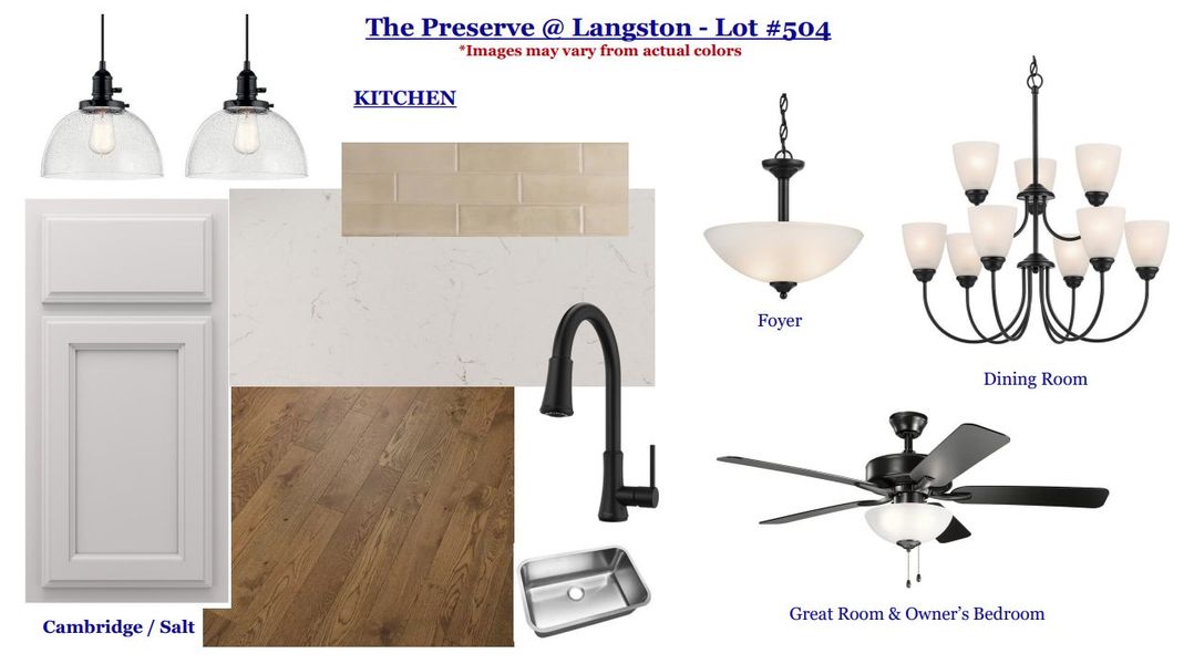 Sample of building materials used in homes in The Preserve at Langston, Winterville (Image 4). Sample of building materials used in homes in The Preserve at Langston, Winterville (Image 4).
