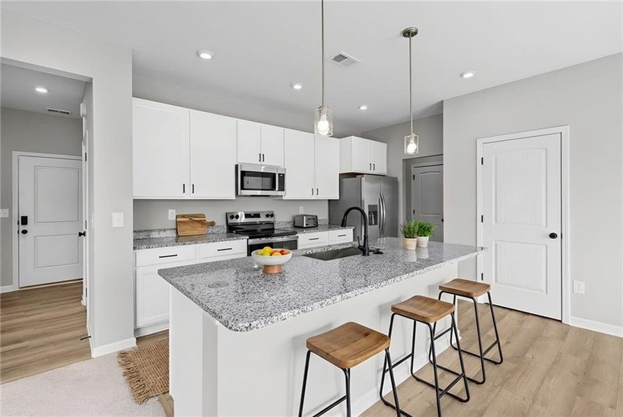 Furnished interior view inside a new home in Twin Lakes, Hoschton (Image 10).