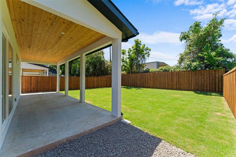 Exterior details and patio area of a home in , Dallas (Image 2). Exterior details and patio area of a home in , Dallas (Image 2).
