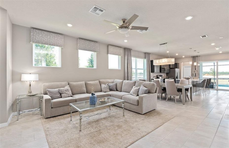 Furnished interior view inside a new home in Windsor Cay Resort, Clermont (Image 25).