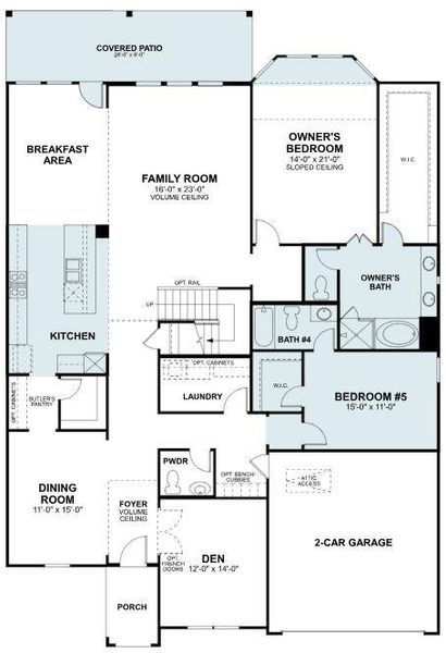 2D floor plan layout of this home in Barksdale, Leander, TX (Image 4). 2D floor plan layout of this home in Barksdale, Leander, TX (Image 4).