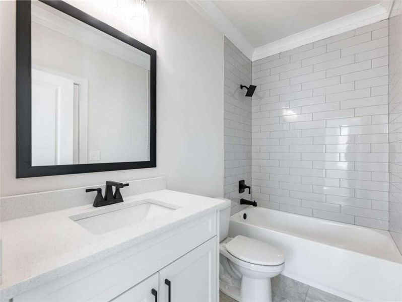 Furnished interior view inside a new home in , Buford (Image 10).