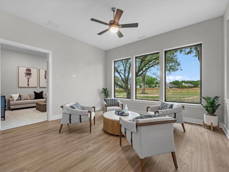 Furnished interior view inside a new home in , Fulshear (Image 26).