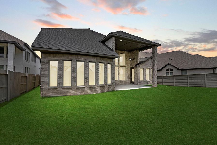 Exterior details and patio area of a home in Pomona, Manvel (Image 4).