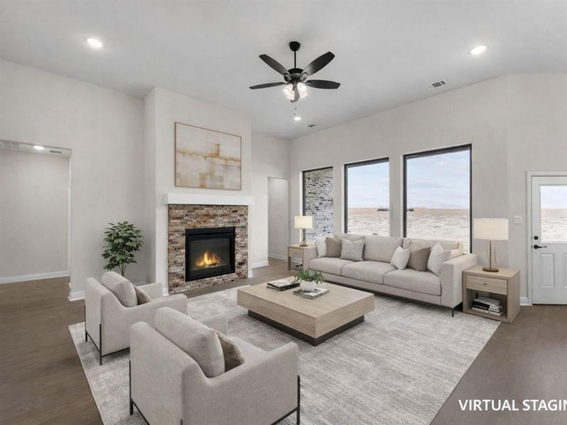 Furnished interior view inside a new home in , Waxahachie (Image 8).