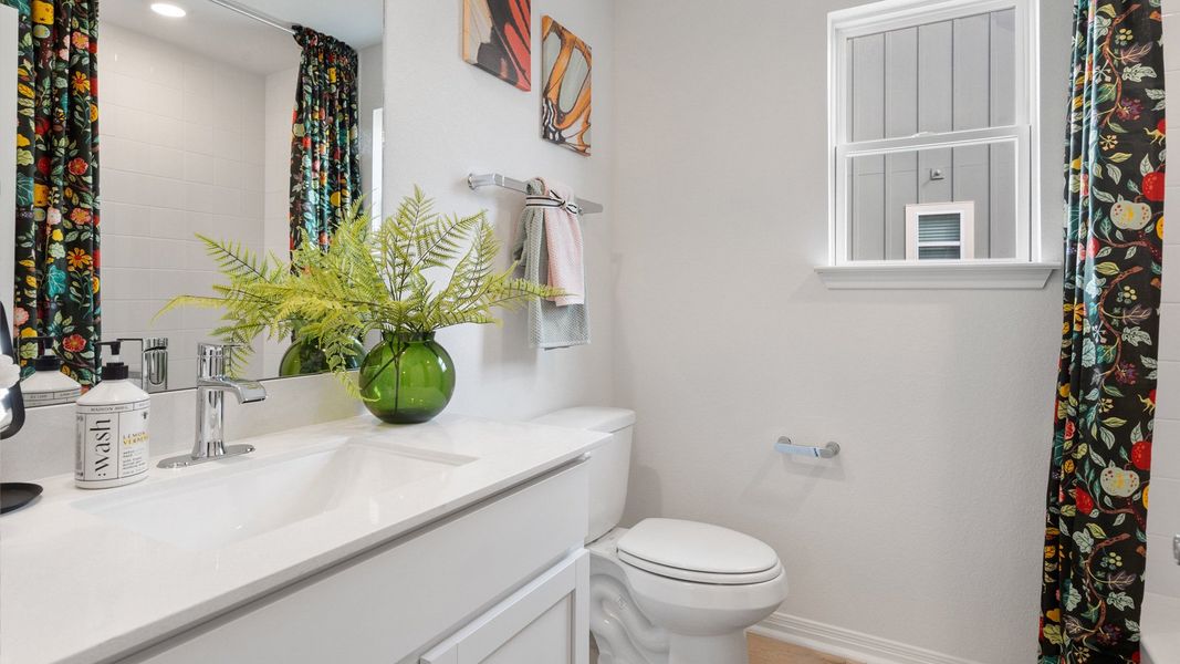 Furnished interior view inside a new home in Avery Centre, Round Rock (Image 38).
