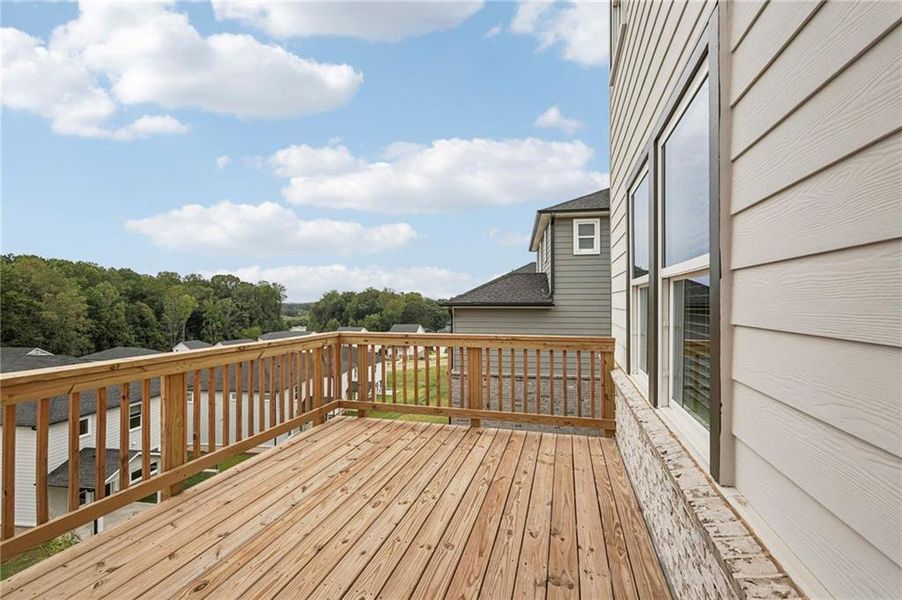 Exterior details and patio area of a home in Hemingway - Reserve Series, Cumming (Image 4).