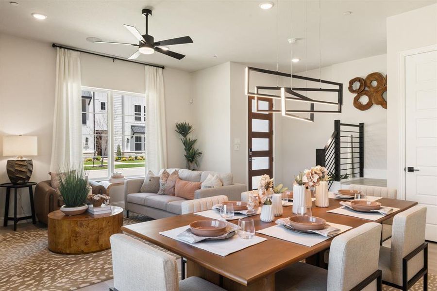 Furnished interior view inside a new home in , McKinney (Image 6).