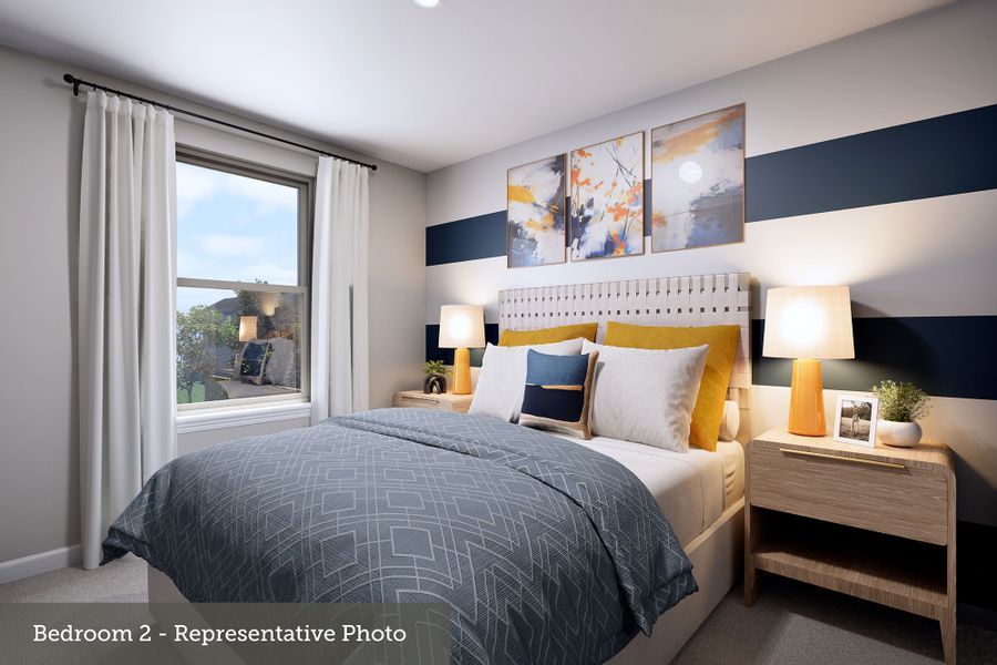 Furnished interior view inside a new home in Hardy Pond Townhomes, Rock Hill (Image 12).
