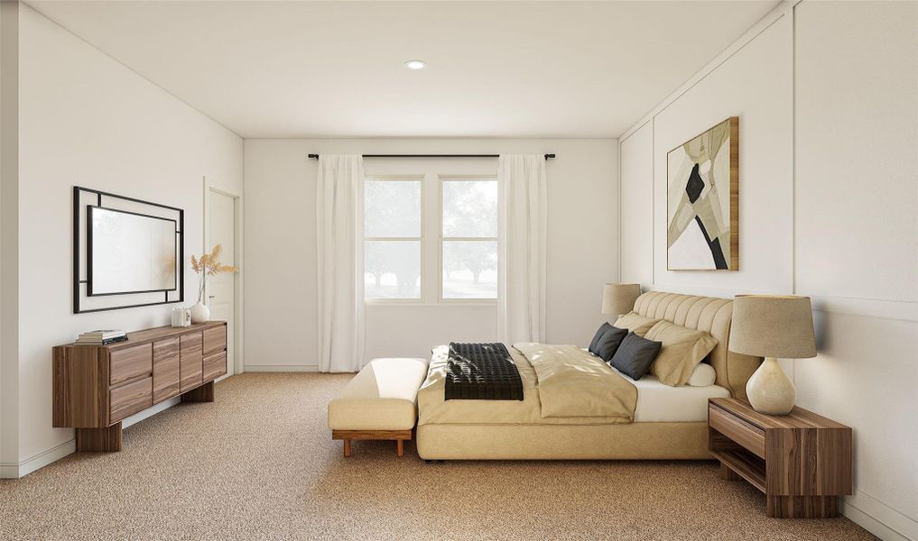 Private primary suite (*Artist rendering used for illustration purposes only.)