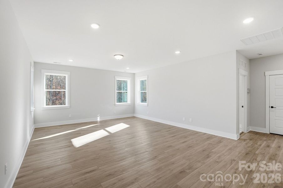 Upstairs loft with EVP flooring