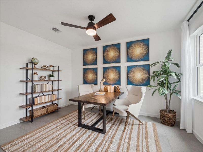 Convenient home office (*Photo not of actual home and used for illustration purposes only.)