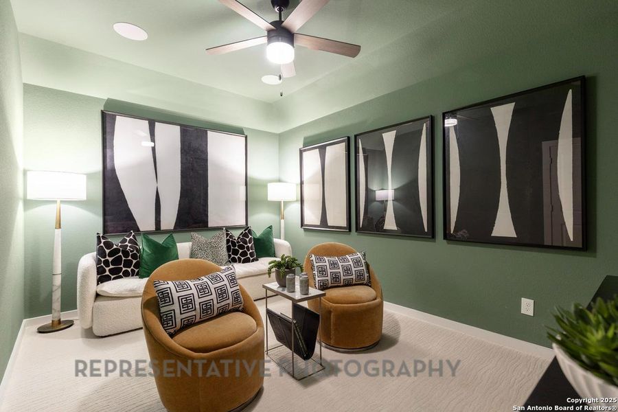 Furnished interior view inside a new home in Davis Ranch: 45ft. lots, San Antonio (Image 18).