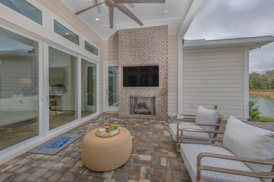 Representative furnished interior of a home built from the Stella II by Riverside Homes in Hidden Creek at SilverLeaf, St. Augustine (Image 13).