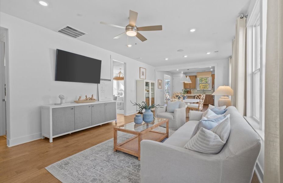 Representative furnished interior of a home built from the Compass by Del Webb in Del Webb Greenville, Greenville (Image 5).