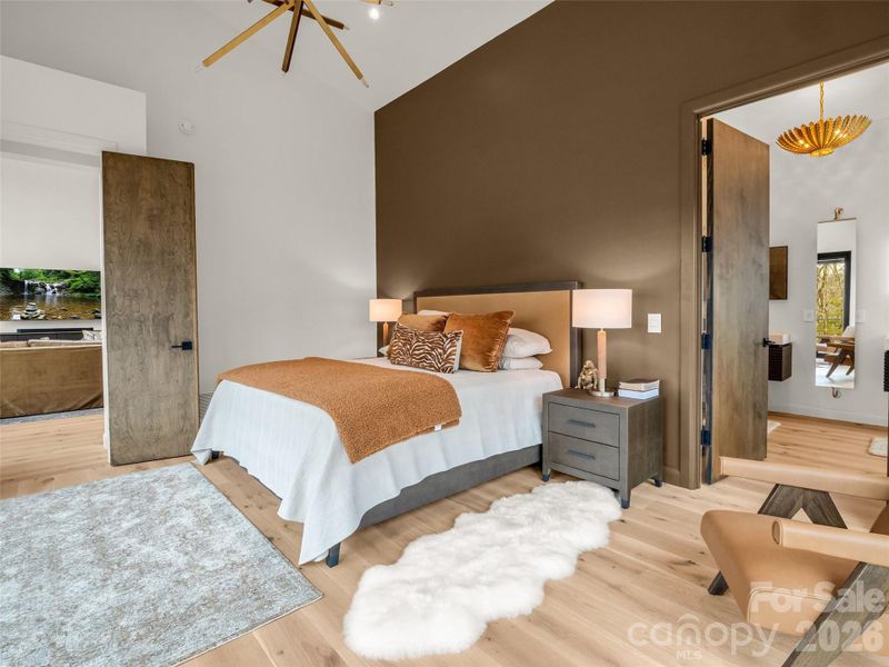 Furnished interior view inside a new home in , Lake Lure (Image 11).