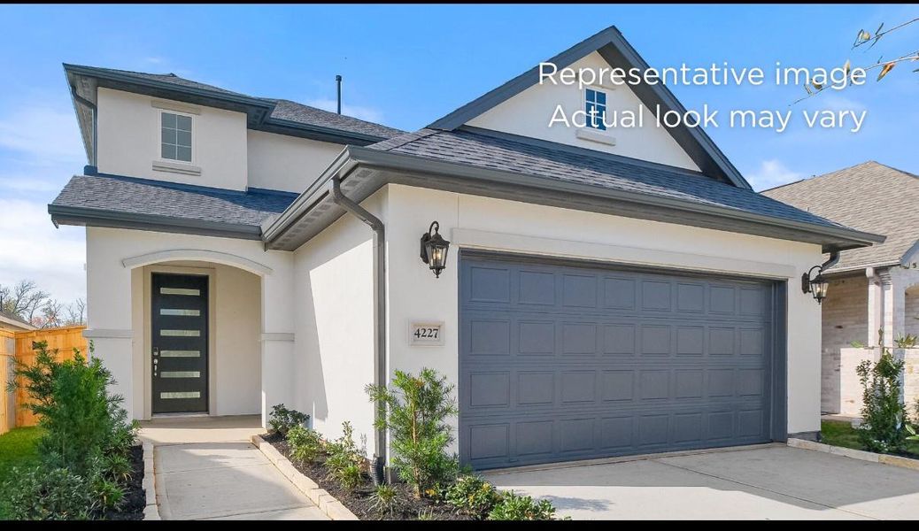 Front exterior of a new home in , Montgomery, TX, highlighting curb appeal (Image 1). Front exterior of a new home in , Montgomery, TX, highlighting curb appeal (Image 1).
