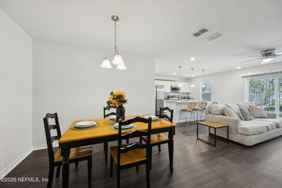 Furnished interior view inside a new home in , Jacksonville (Image 12).