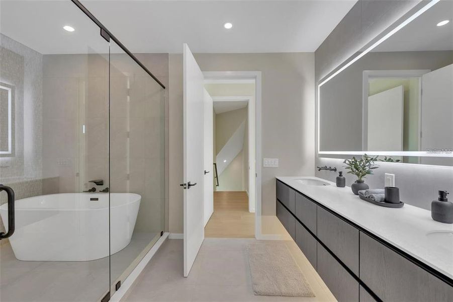 Furnished interior view inside a new home in , Sarasota (Image 14).