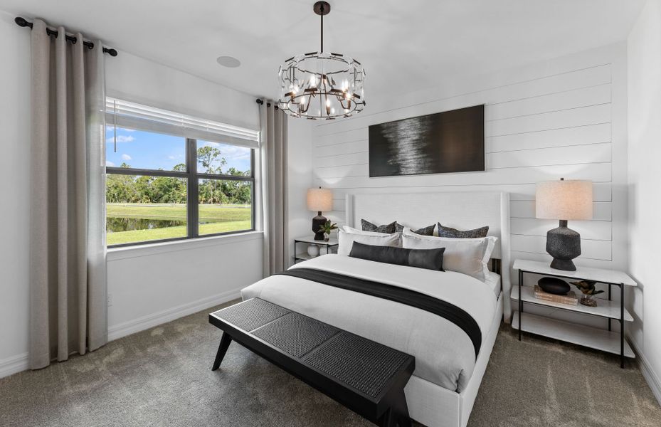 Furnished interior view inside a new home in The Strand at Cedar Grove, North Port (Image 8).
