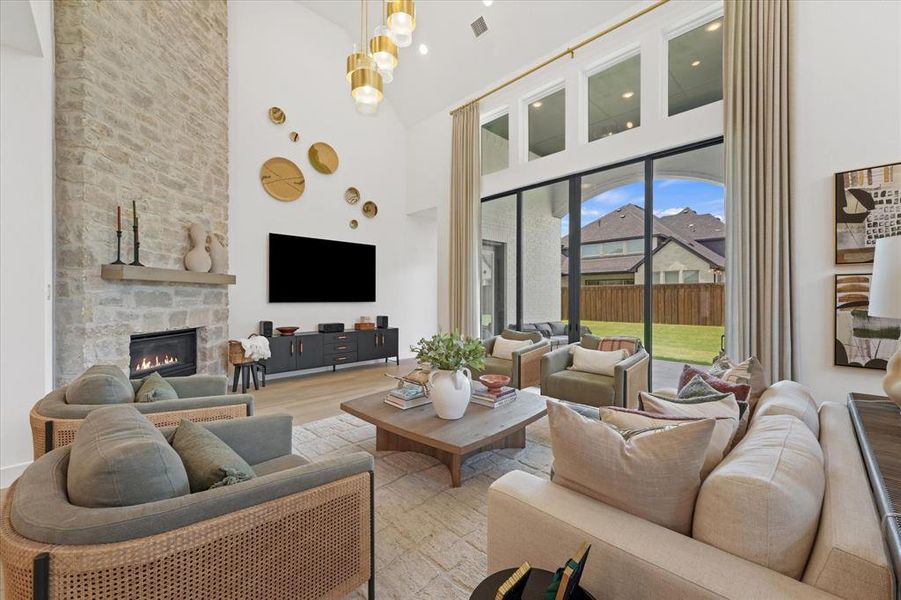 Furnished interior view inside a new home in Star Trail, Prosper (Image 35).