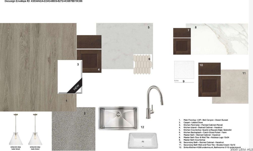 Sample of building materials used in homes in Mayfair, New Braunfels (Image 4).