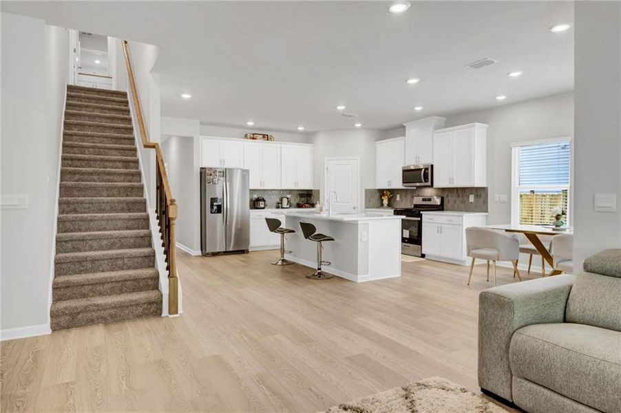 Furnished interior view inside a new home in , Canton (Image 32).