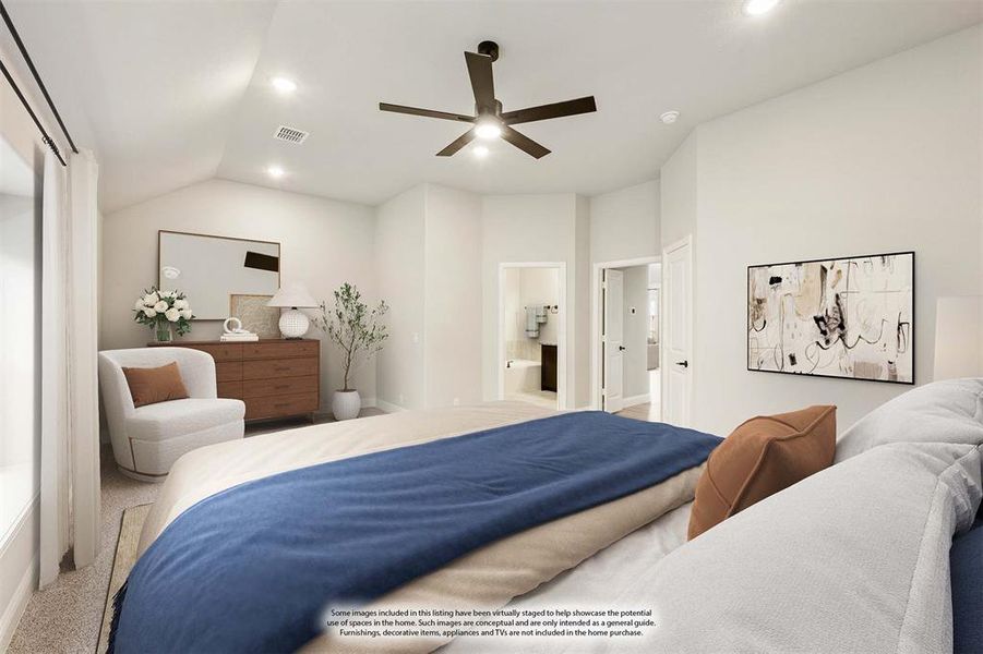 Furnished interior view inside a new home in Star Ranch Classic 50, Godley (Image 15).