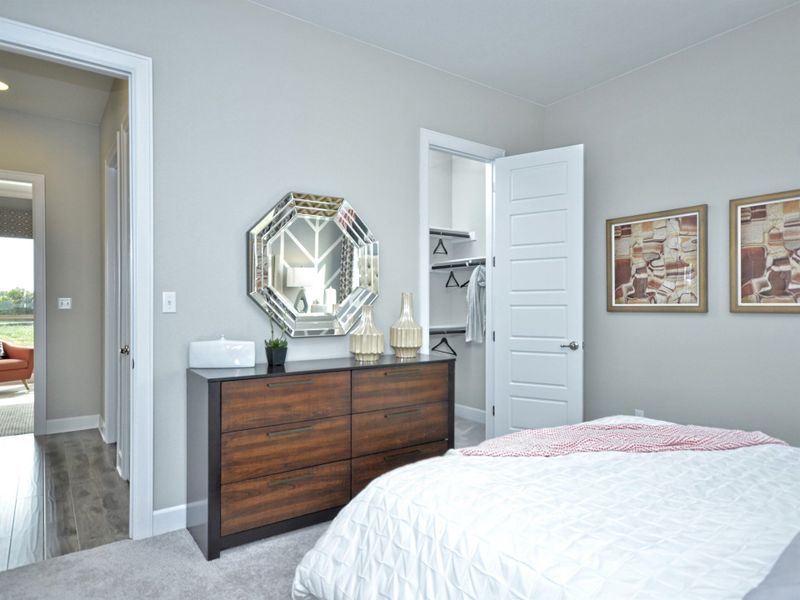 Representative furnished interior of a home built from the San Simeon I by Giddens Homes in Clearwater Ranch, Liberty Hill (Image 216).