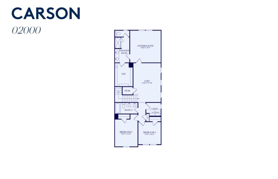2D floor plan layout of this home in Mallard Park, Charlotte, NC (Image 3).