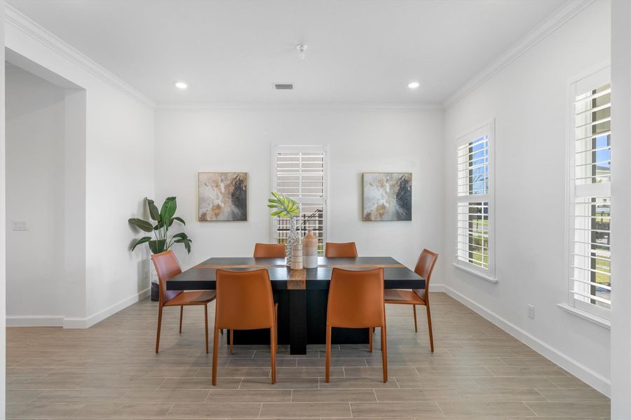 Furnished interior view inside a new home in , The Acreage (Image 4). Furnished interior view inside a new home in , The Acreage (Image 4).