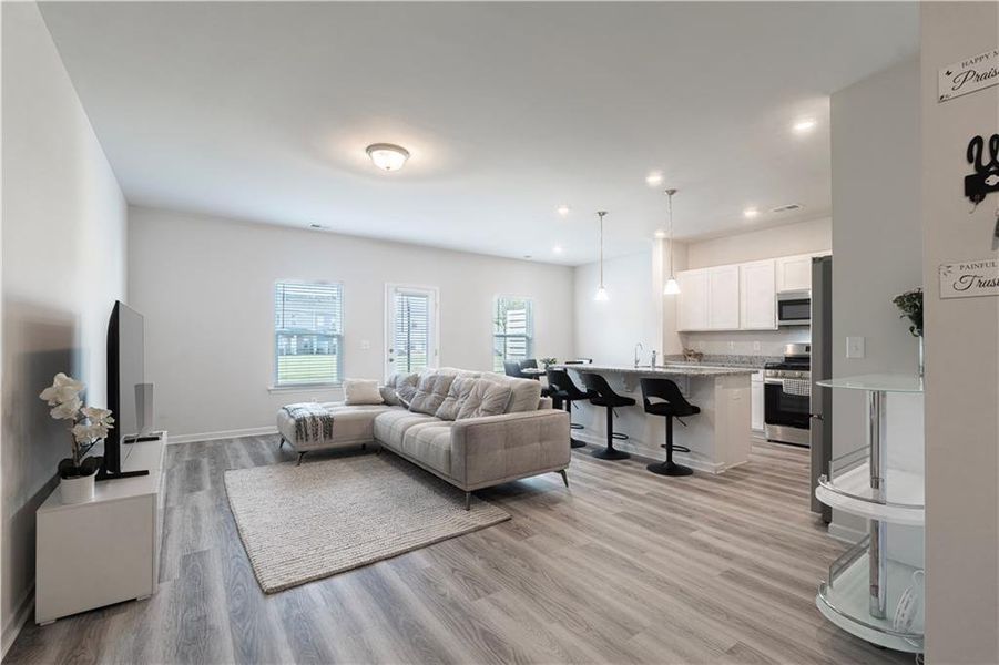 Furnished interior view inside a new home in Ellison Square, Sugar Hill (Image 6).