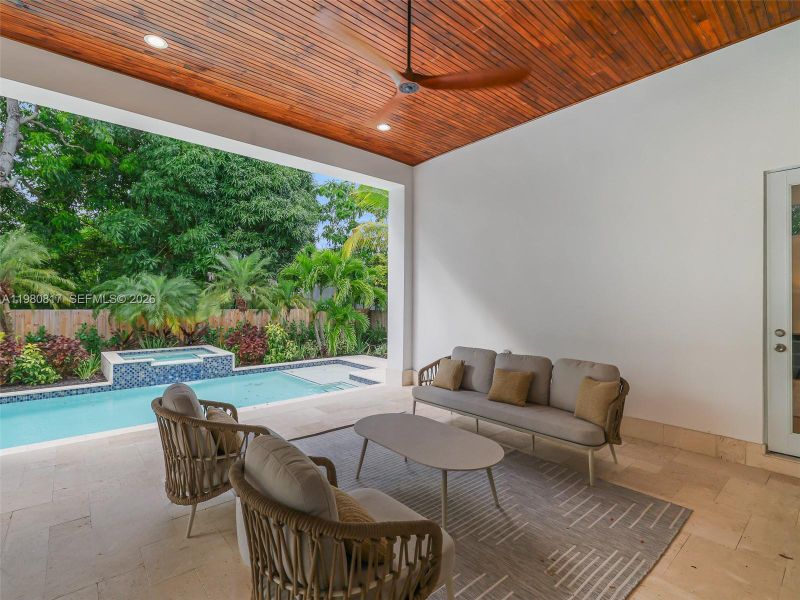 Exterior details and patio area of a home in , Biscayne Park (Image 34).