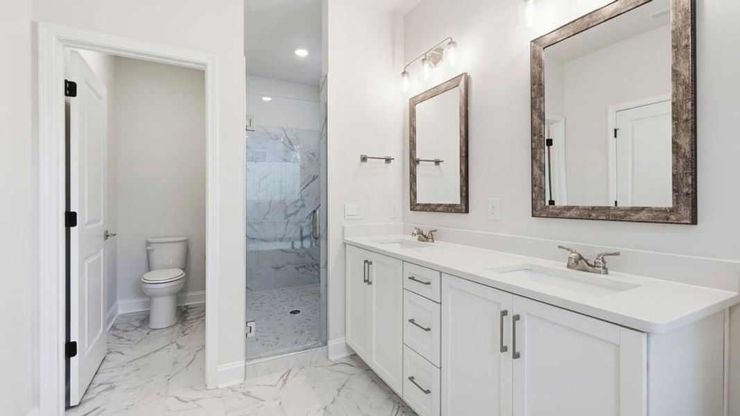 Furnished interior view inside a new home in Blue Ridge Trail, Fountain Inn (Image 12).