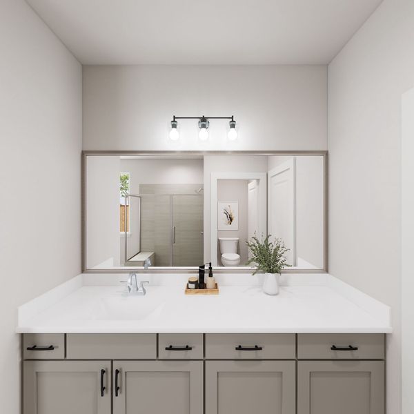 Furnished interior view inside a new home in Landmark, Denton (Image 8).