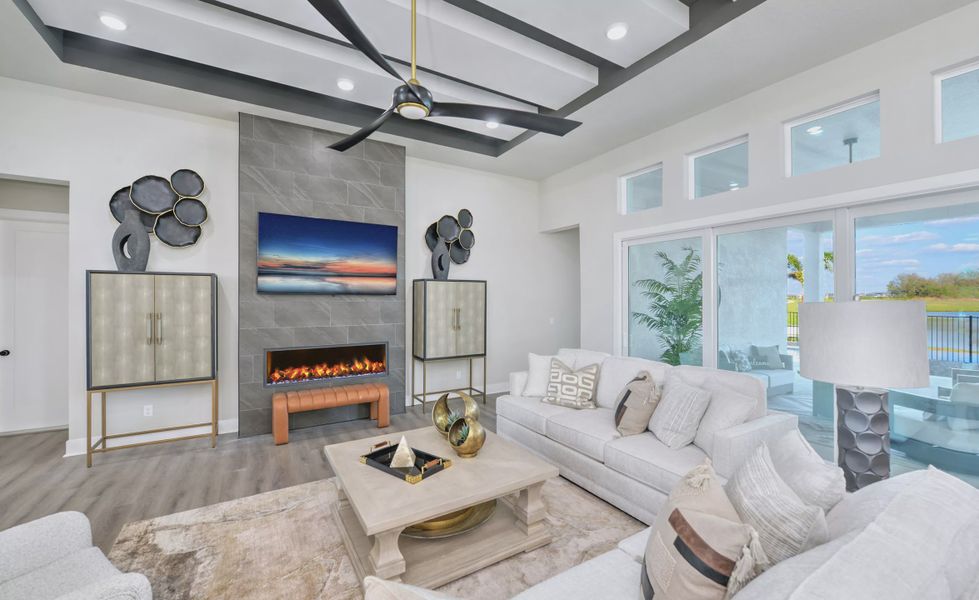 Furnished interior view inside a new home in Waterset, Apollo Beach (Image 11).