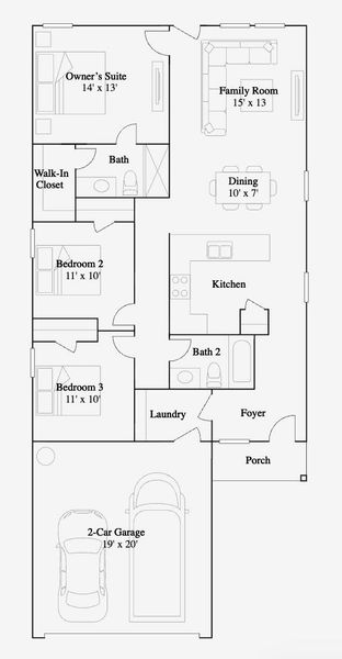 2D floor plan layout of this home in Timbers Edge, New Caney, TX (Image 2). 2D floor plan layout of this home in Timbers Edge, New Caney, TX (Image 2).