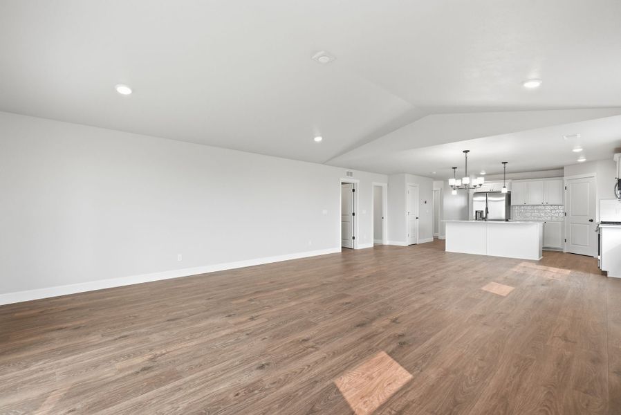 Representative unfurnished interior of a home built from the Laurel by MonteVista Homes in IronHorse, Prineville (Image 18).