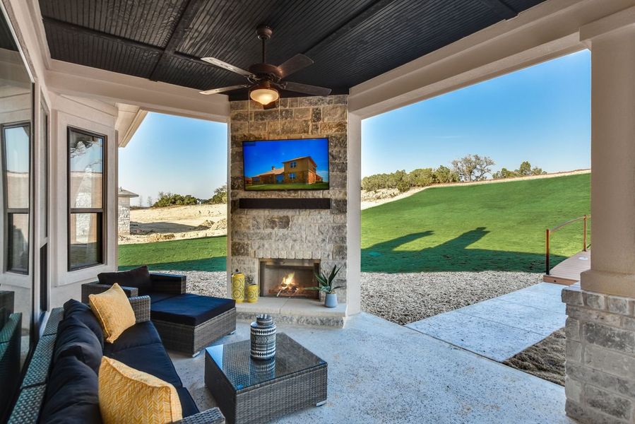 Representative exterior details of a home built from the Siena II by Giddens Homes in Clearwater Ranch, Liberty Hill (Image 53).
